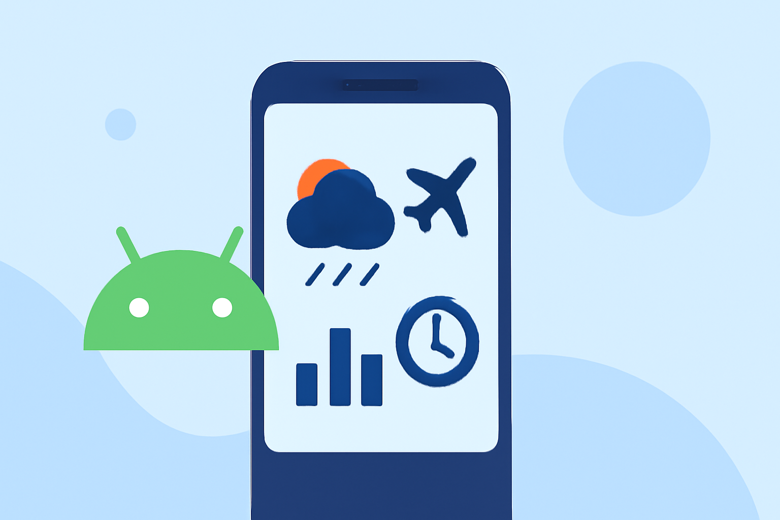 Common Destination Weather and Flight Timing Questions on Android
