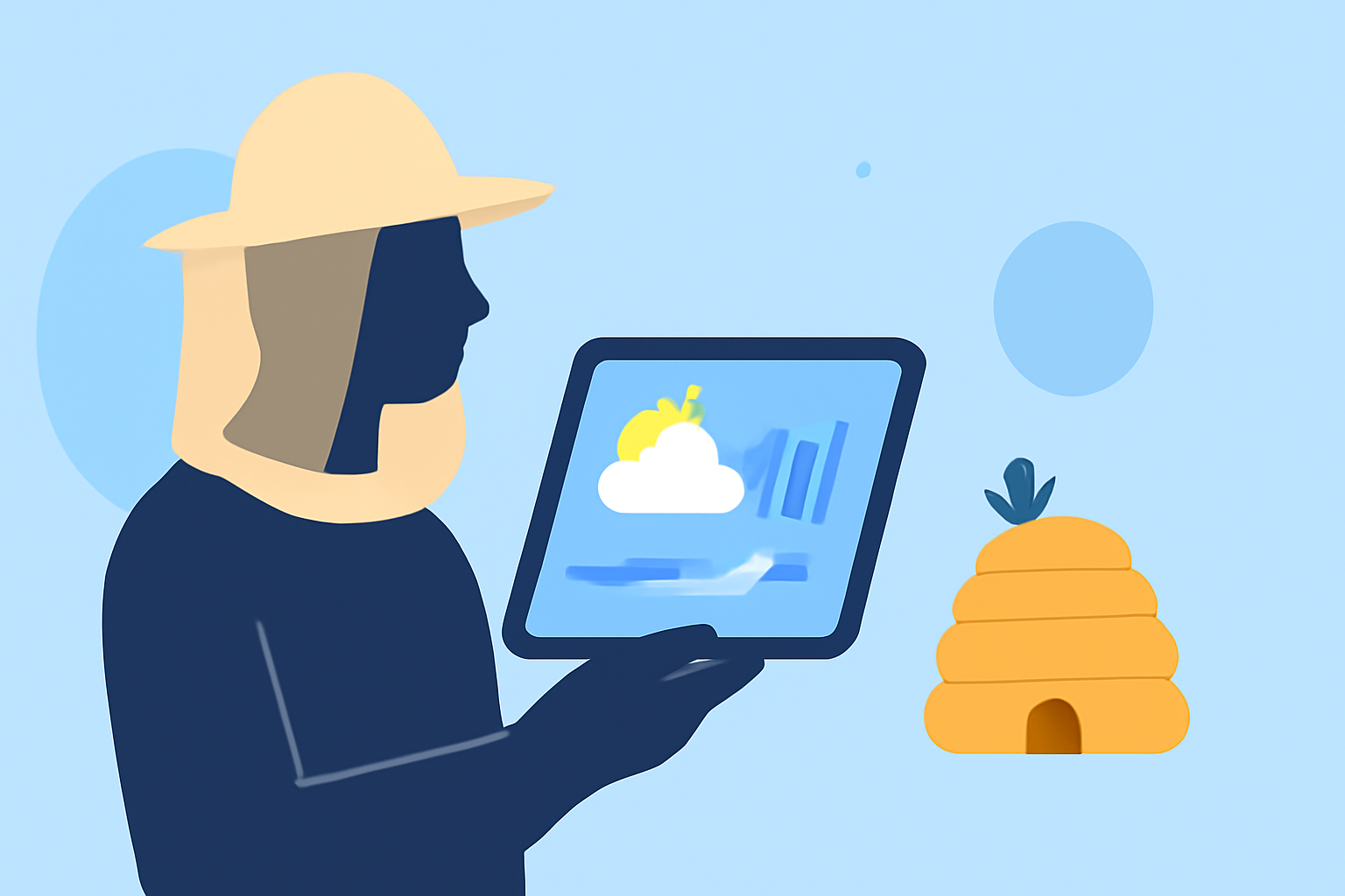 Optimizing Beekeeping with Weather Insights on Your iPad