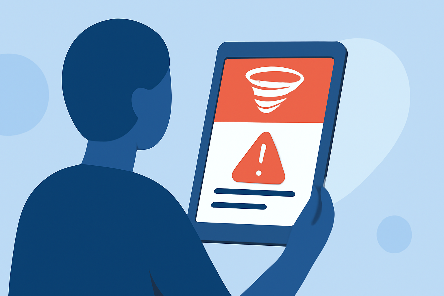 Understanding Tornado Watches and Warnings on a Tablet
