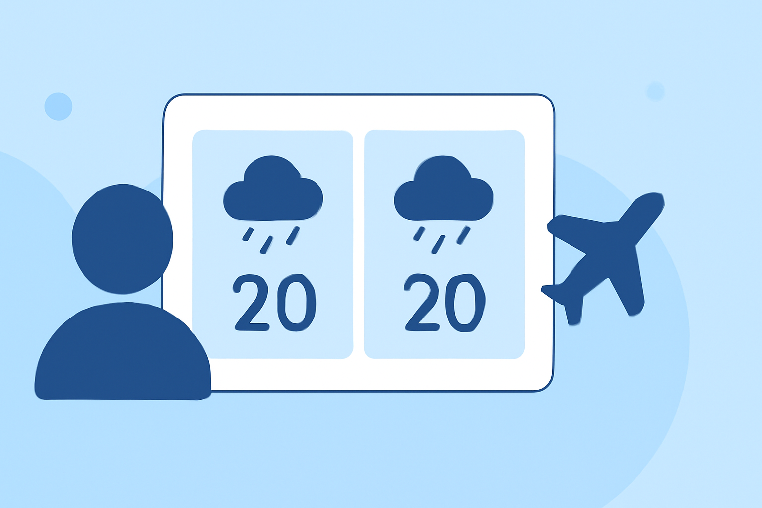 Quick Travel-Day Weather at Both Airports at a Glance
