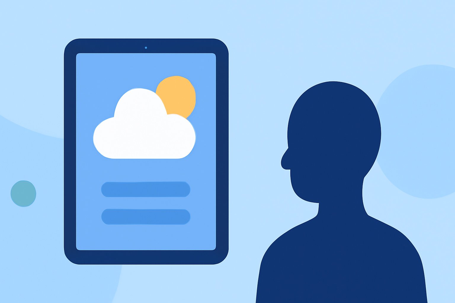 Quick Weather for School Drop-Off on iPad