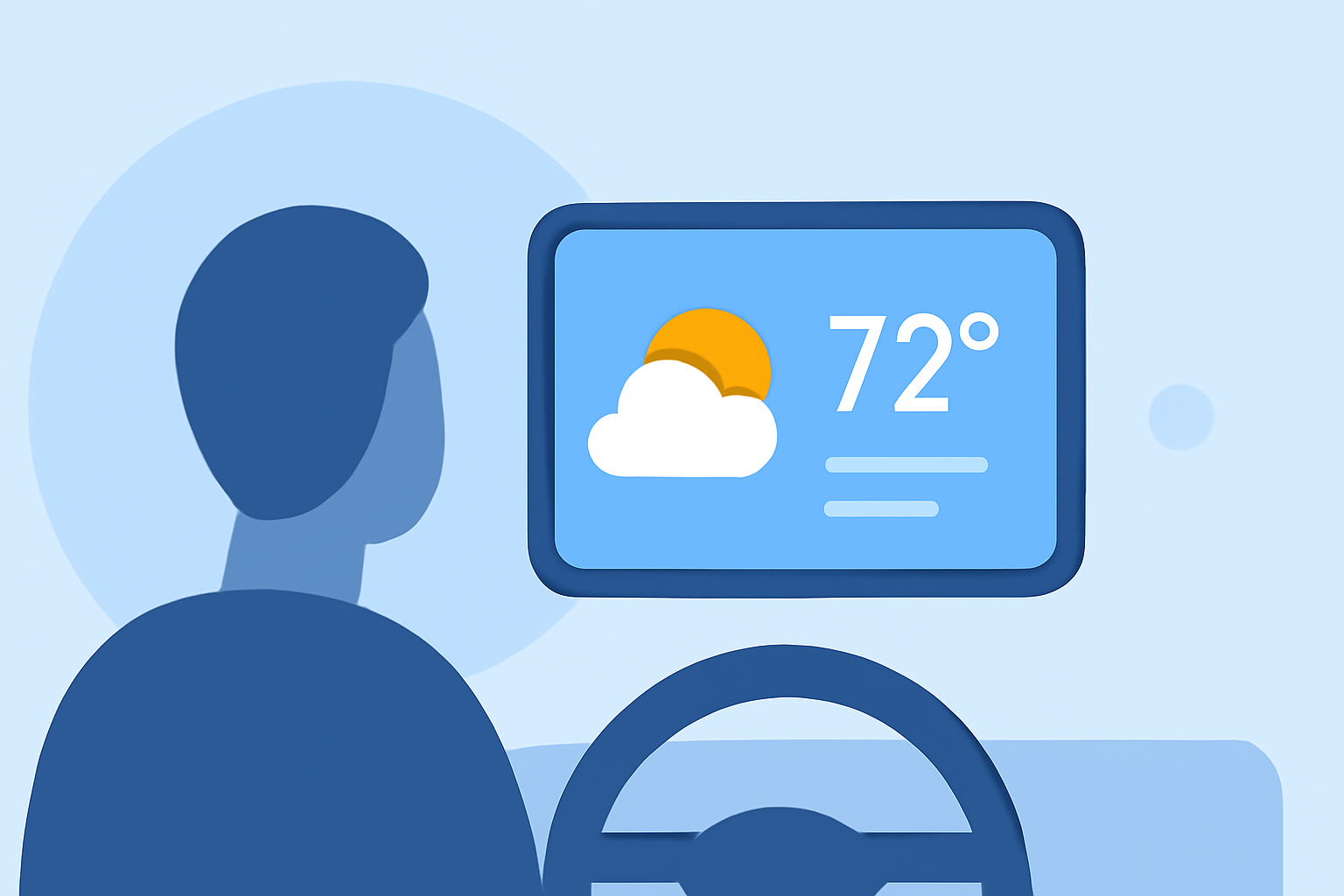 Quick Weather Widget Basics in the Car