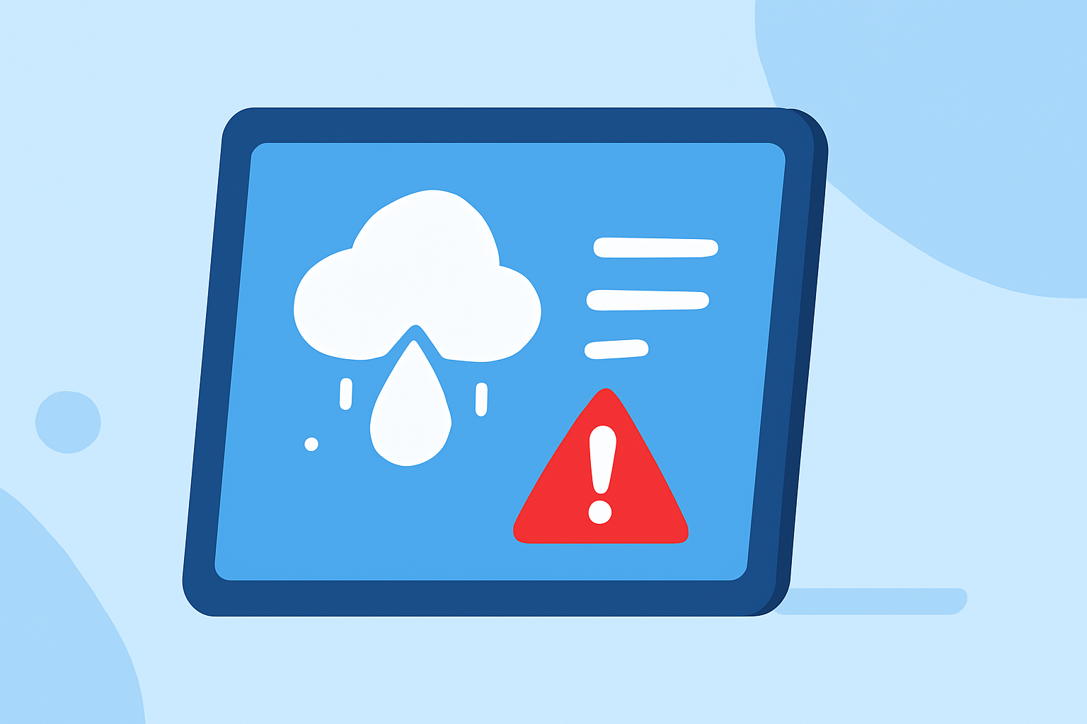 An Introduction to Ice Storm Alerts on a Tablet