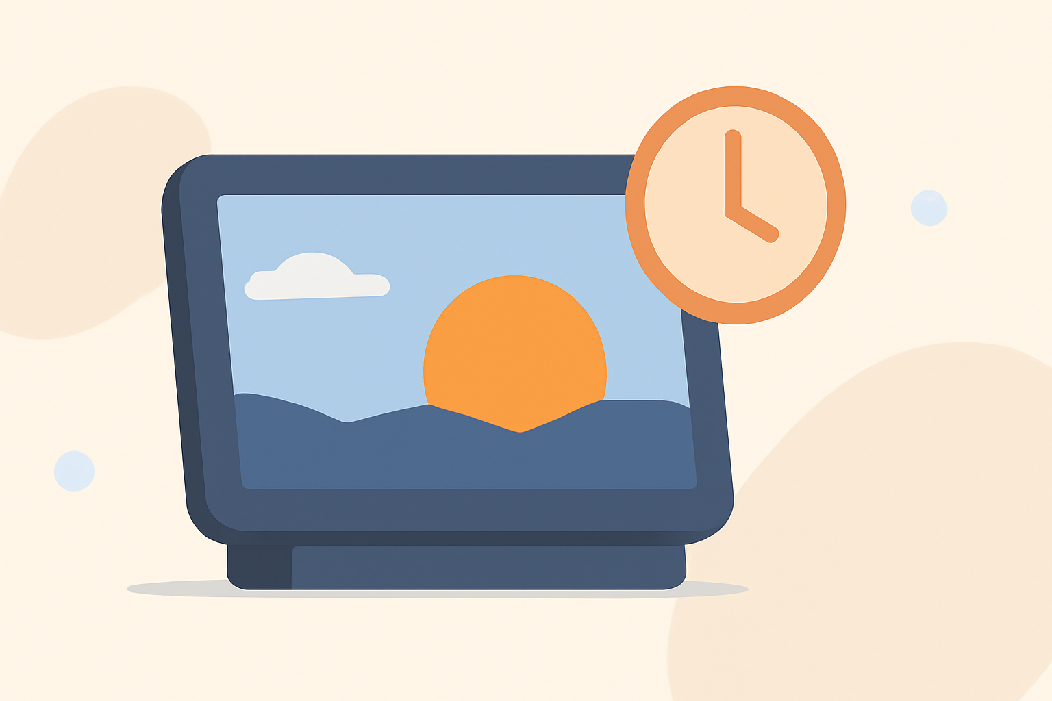 Golden Hour Timing Basics on a Smart Display