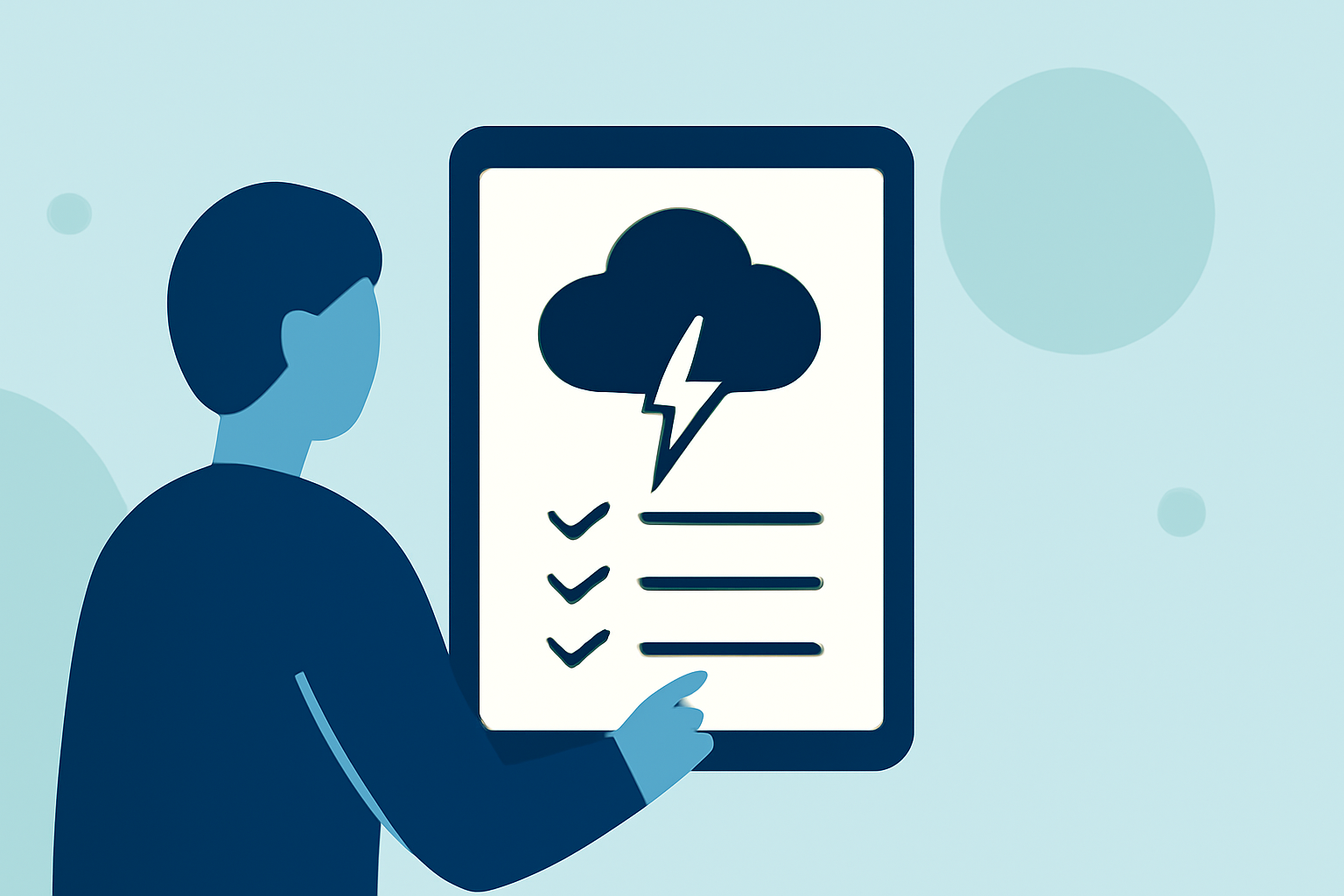 Creating a Severe Weather Emergency Plan on iPad