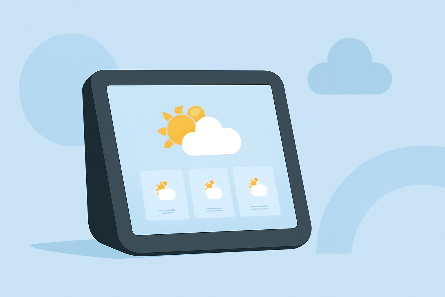 Weather Forecasting Basics Guide on a Smart Display