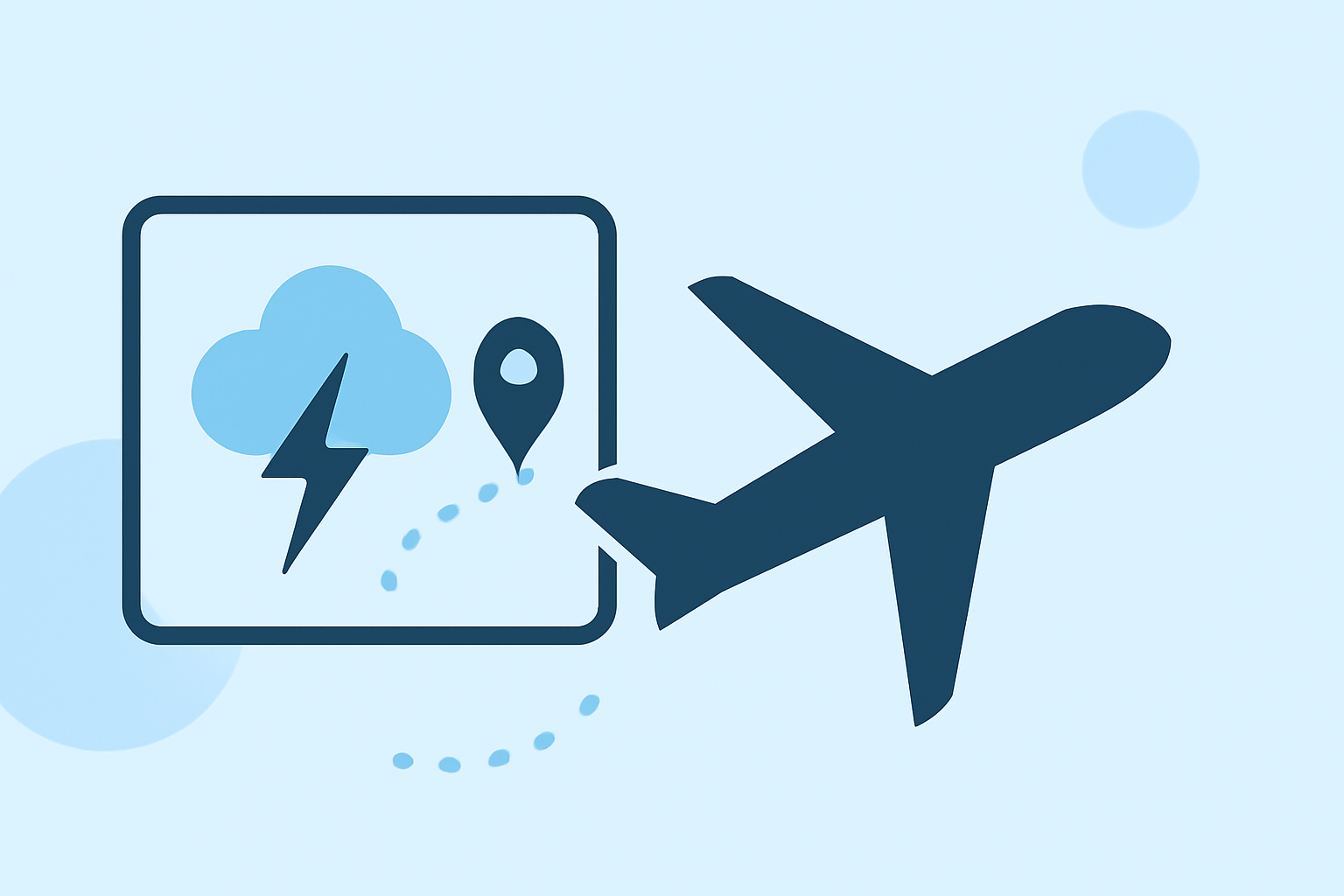 Tracking Storms Along Your Route: A Workflow for Cautious Flyers