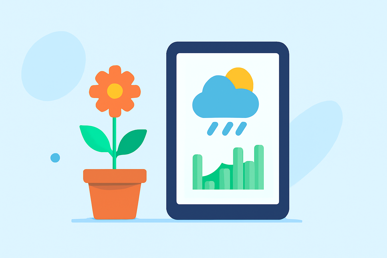 Optimizing Flower Growth with Accurate Weather Forecasts on Your iPad