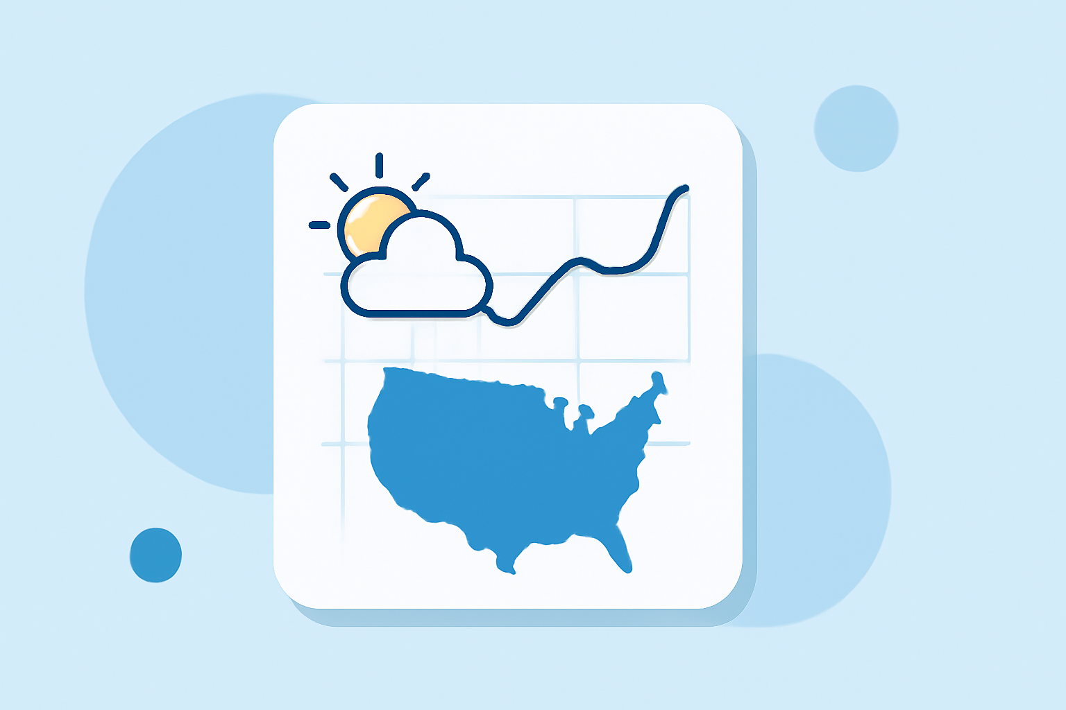 Monthly Weather Trends Cheat Sheet for the United States in 2026