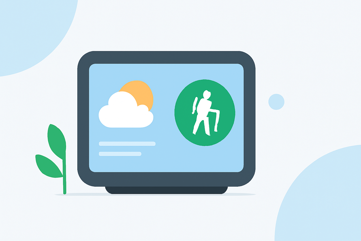 Weather for Outdoor Hiking Guides on Smart Displays