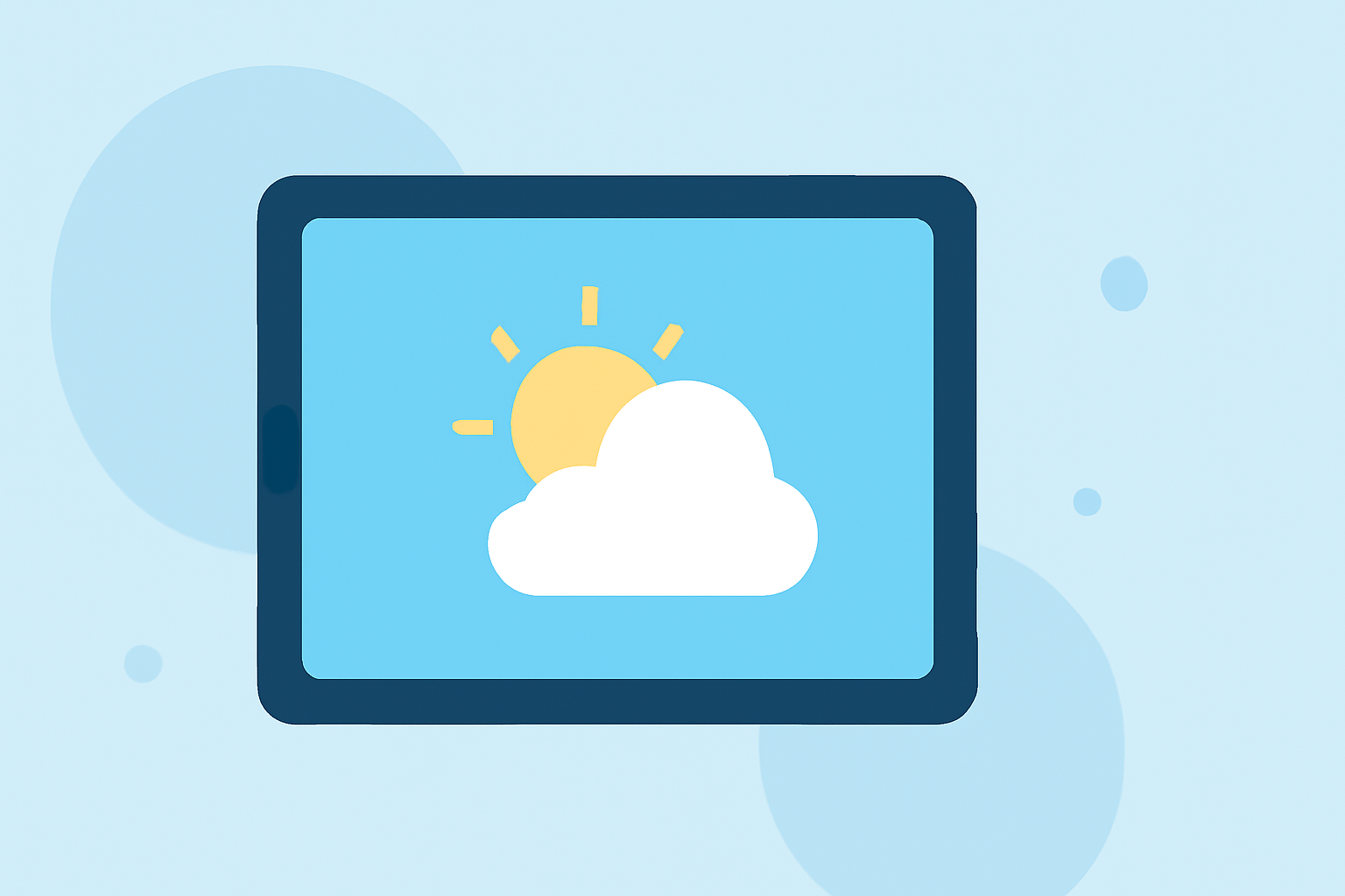 Weather for Honeymoons Explained on iPad