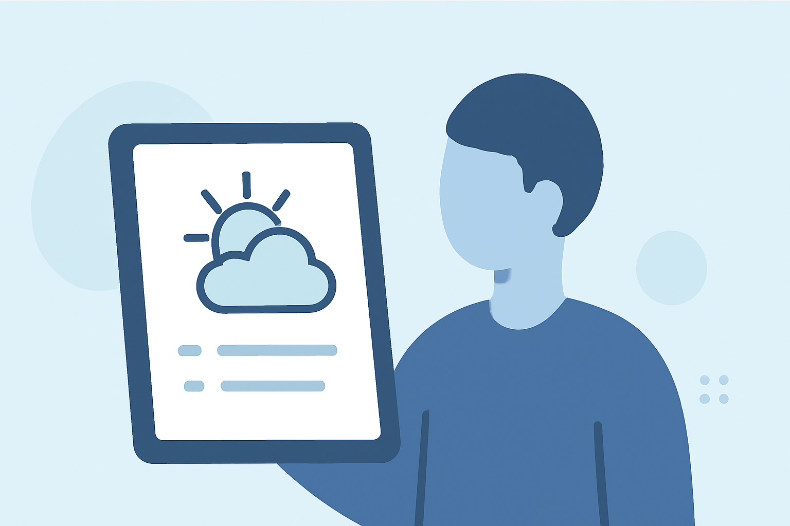Common Travel Weather Planning Questions on a Tablet