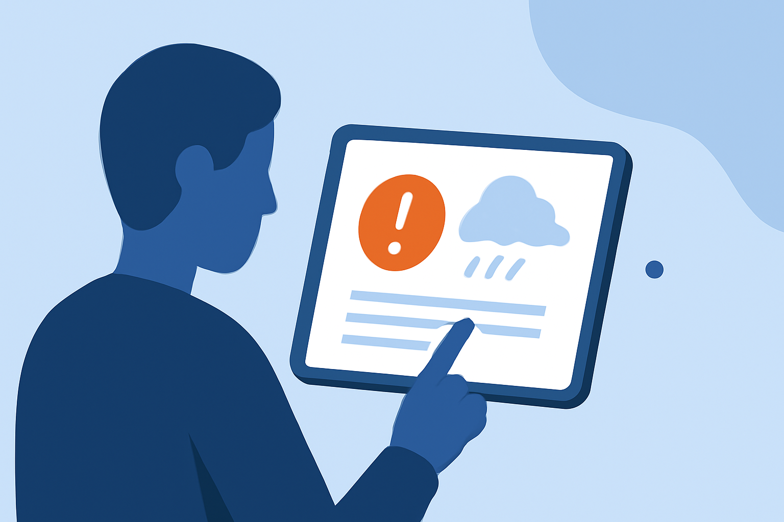 Common Wildfire Smoke Alerts Questions on a Tablet