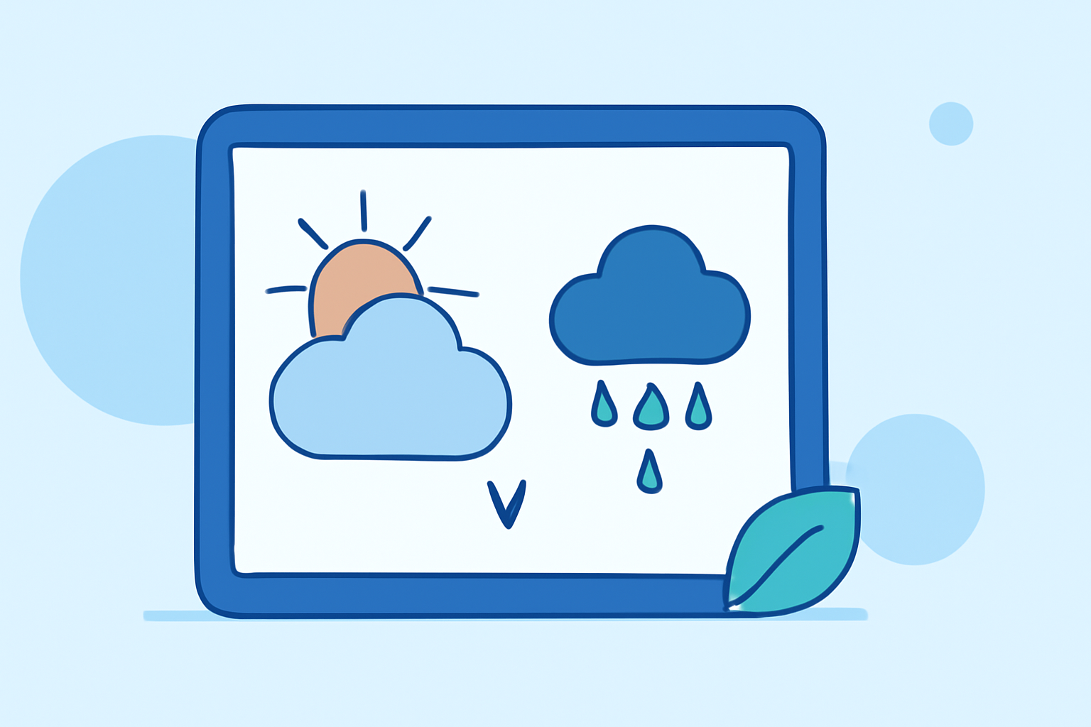Understanding Climate vs. Weather Basics on a Tablet
