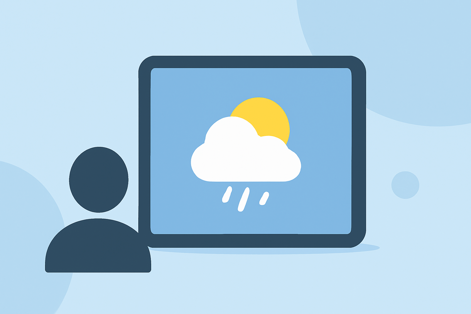 Weather for Outdoor Meditation Basics on a Tablet