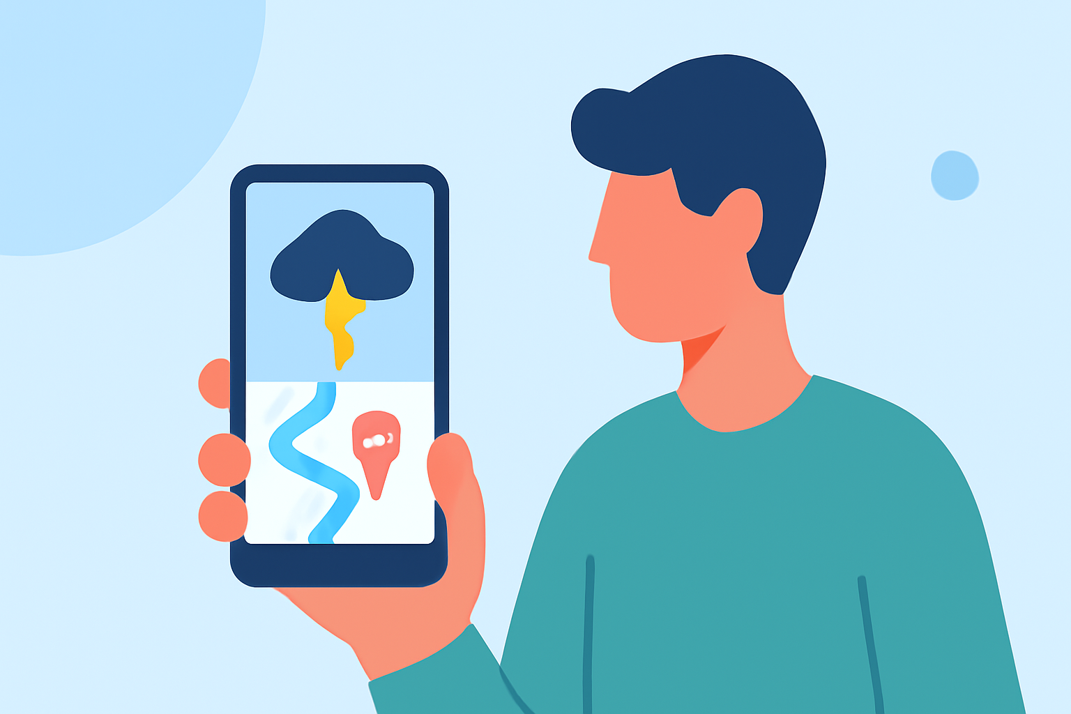 How to Track Storms Along Your Route Step by Step on Your Phone