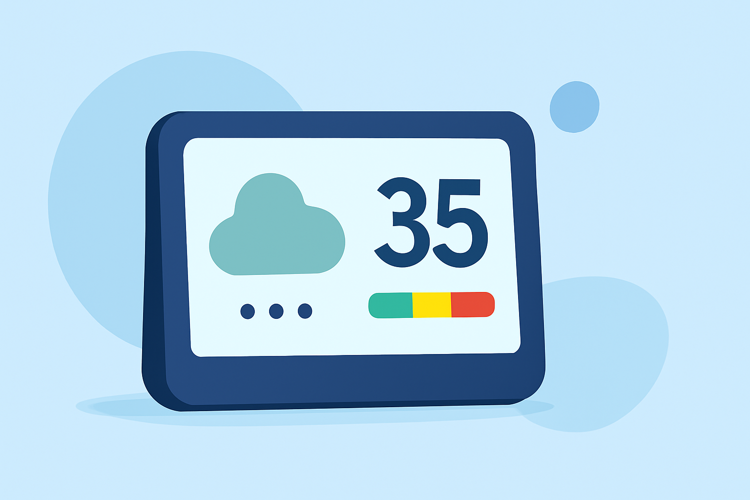 Easy Particulate Matter Levels on a Smart Display