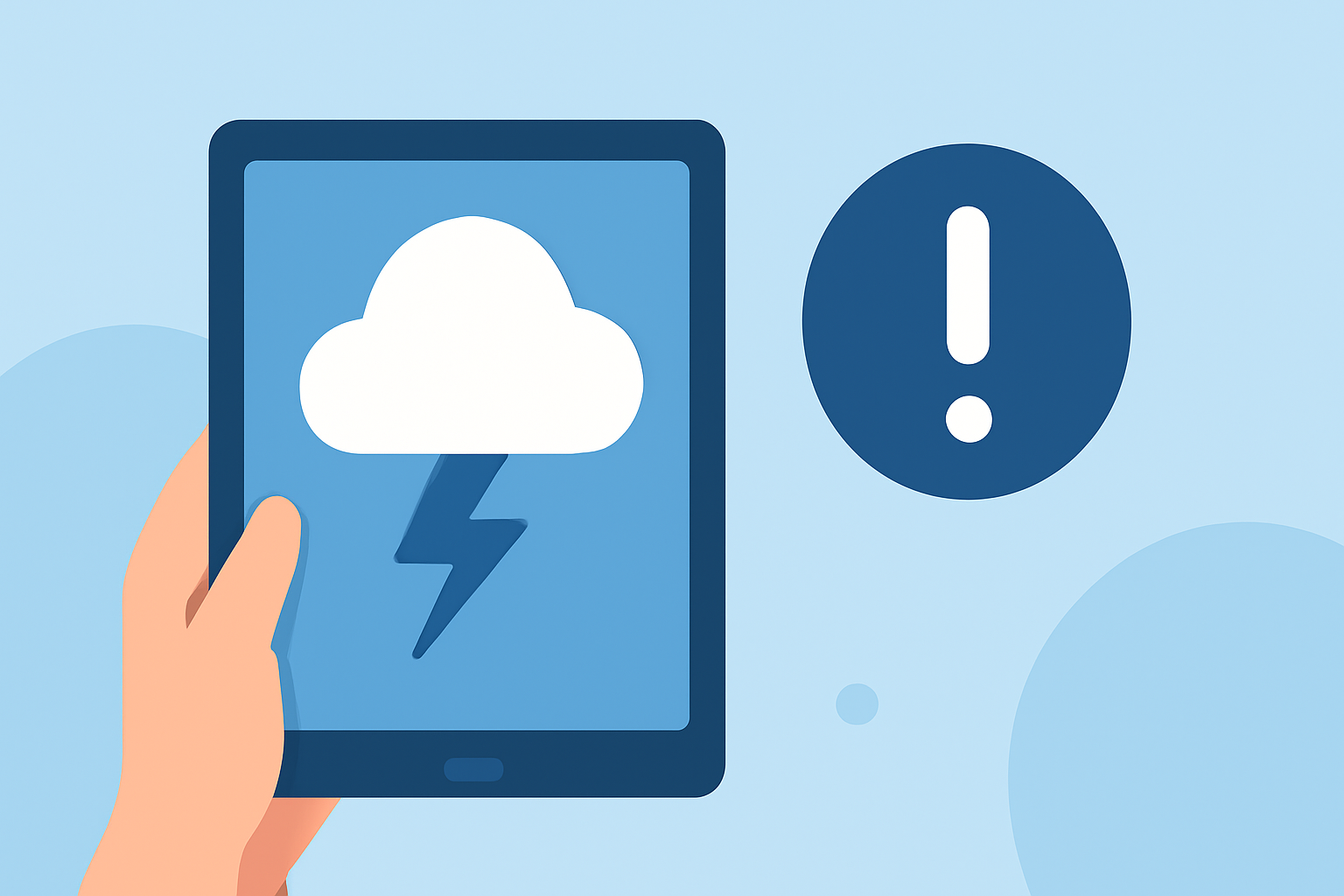Easy Weather Alert Reliability on a Tablet