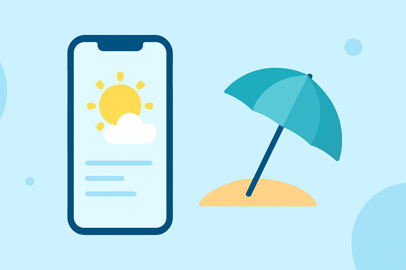 Essential Beach Destination Weather Tips on iPhone
