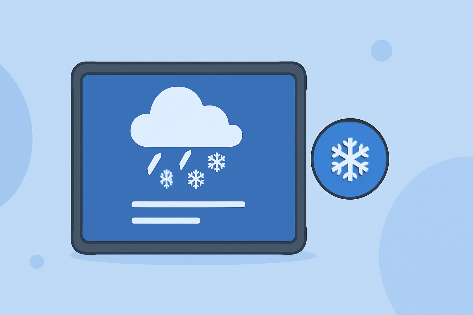 Sleet Forecasts Examples on iPad