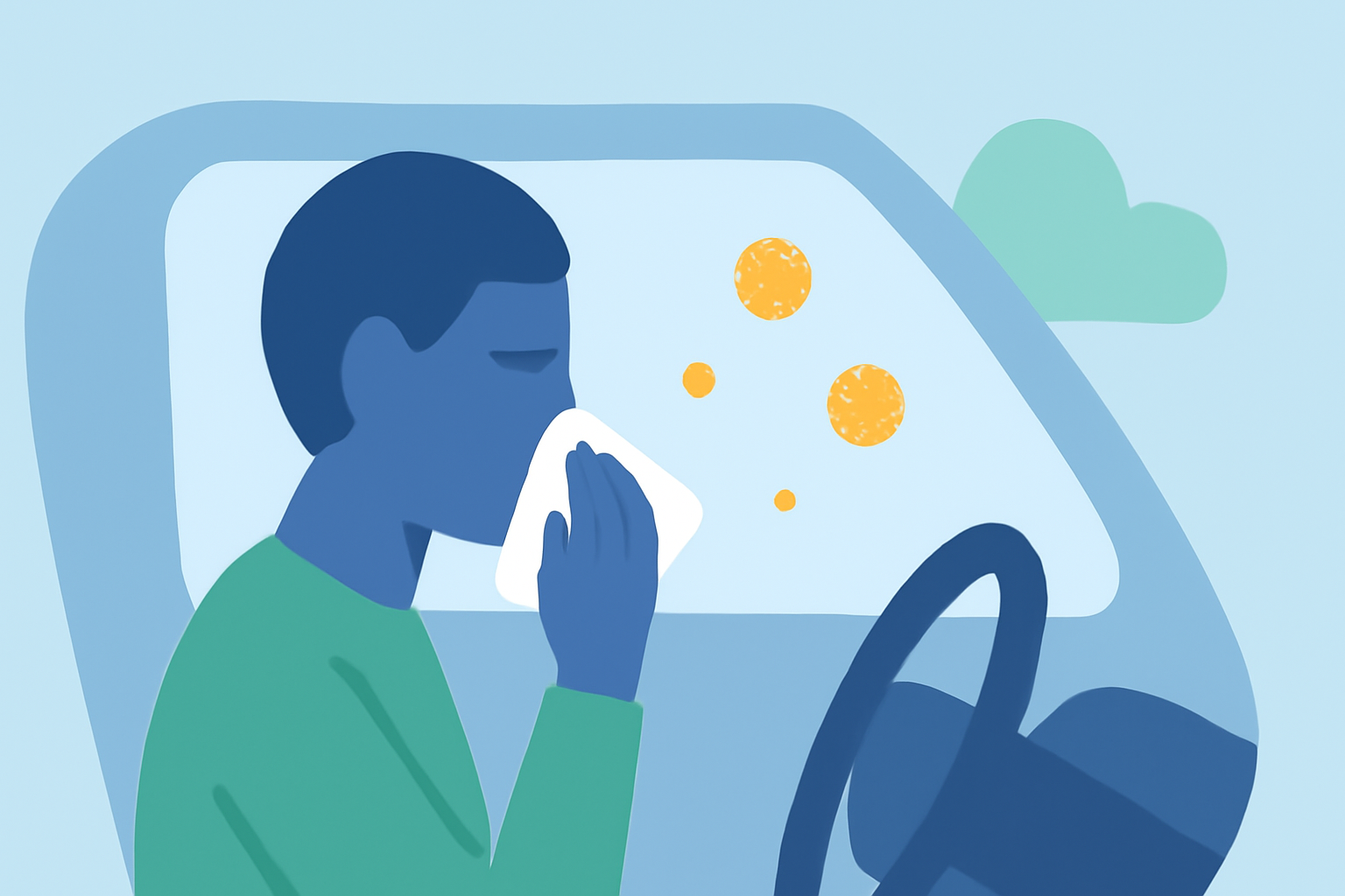Allergy Weather for Beginners in the Car