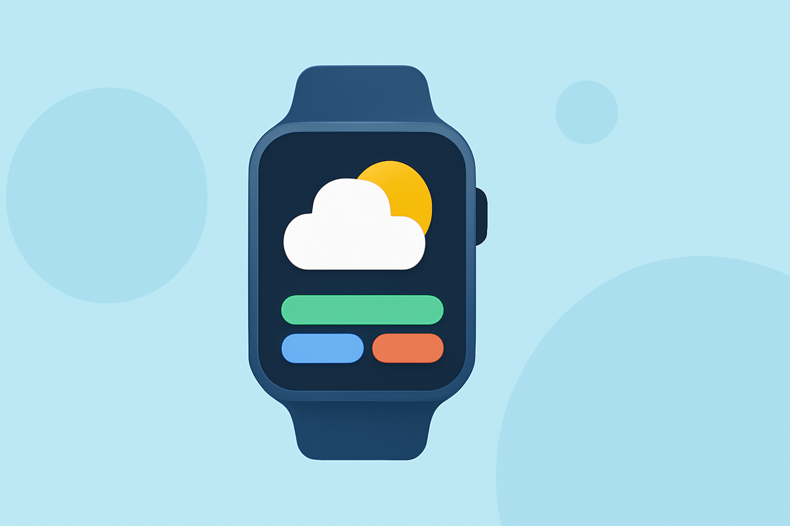 Weather Widget Color Themes for Beginners on Wear OS