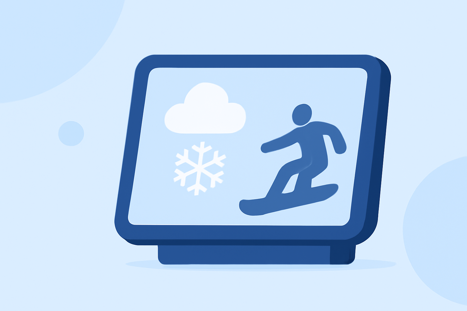 What Is the Weather for Snowboarding on a Smart Display?