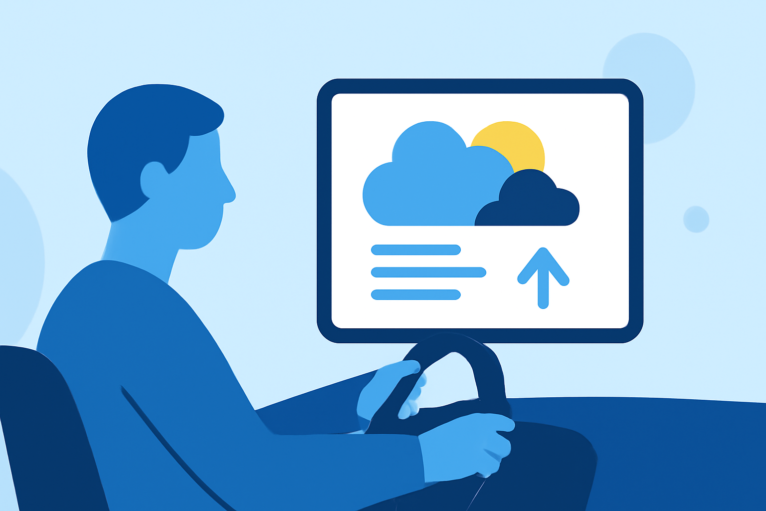 Weather Evening Briefing Explained in the Car