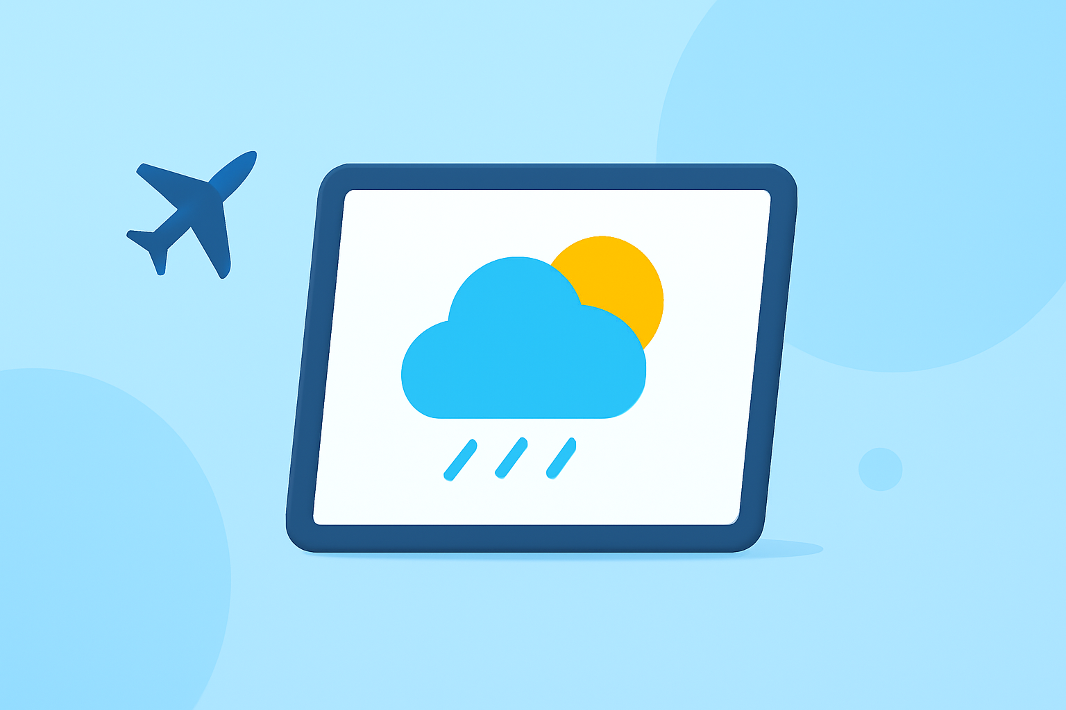 How to Check Weather Before Your Flight Using Your iPad