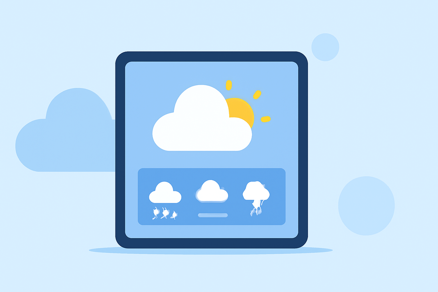 An Introduction to Weather Forecasting Basics on a Tablet