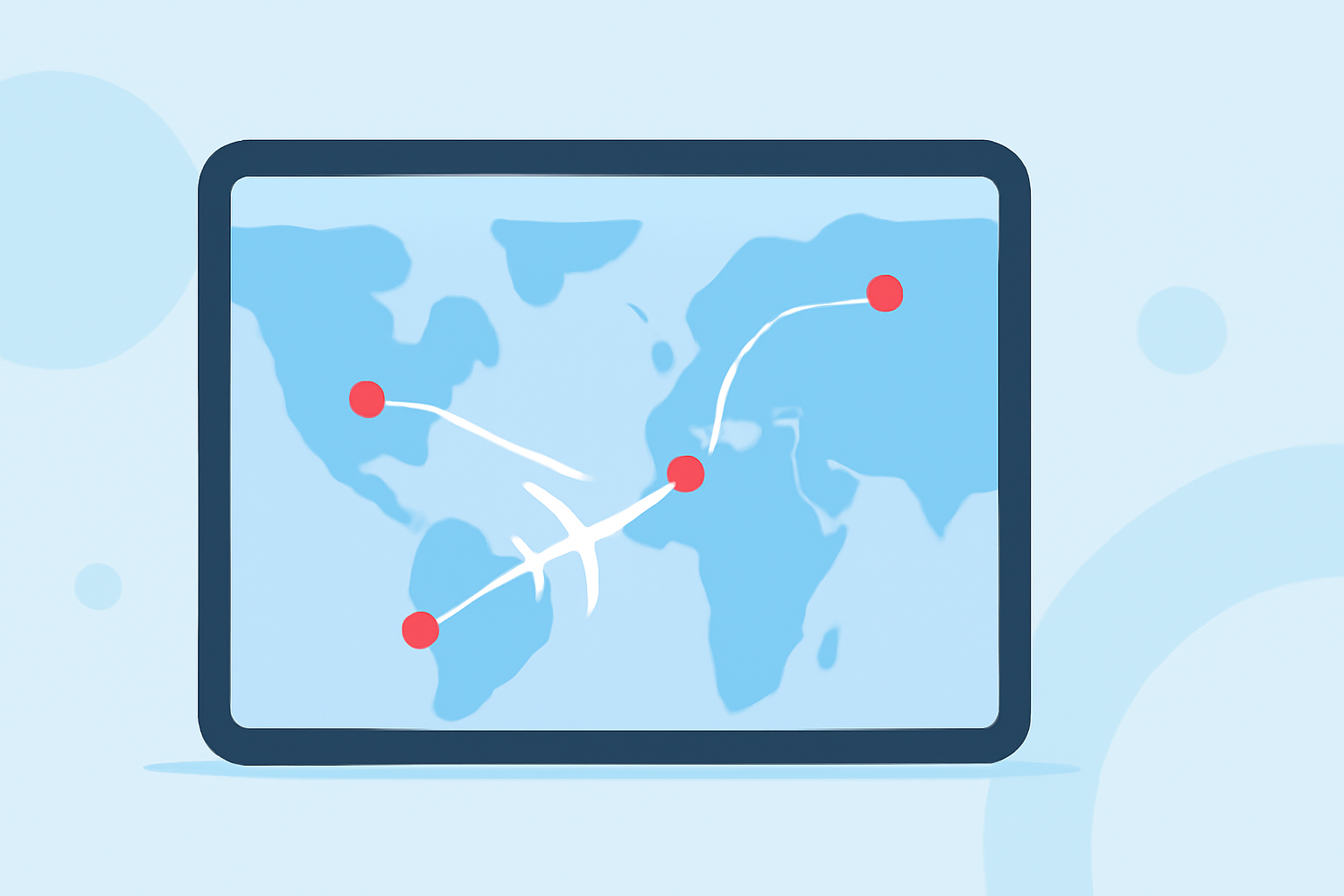 Optimizing Flight Route Map Overlays on iPad