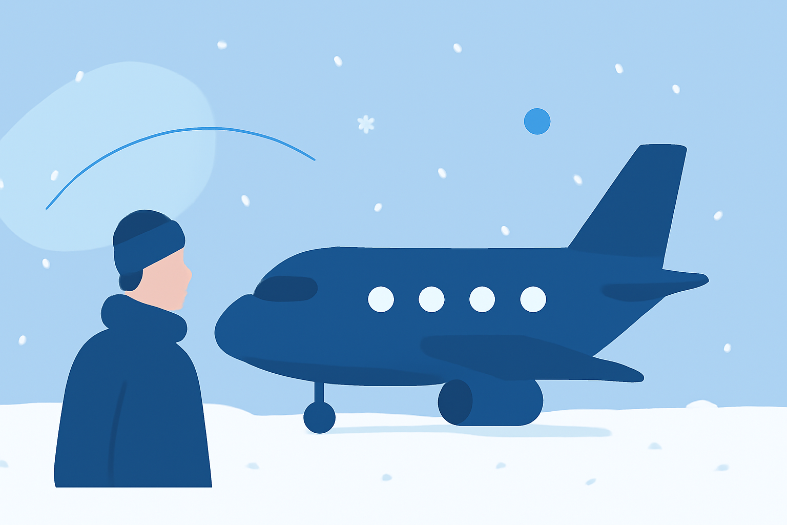 Navigating Snowy Conditions at Your Departure Airport: A Beginner's Guide for Domestic Flights