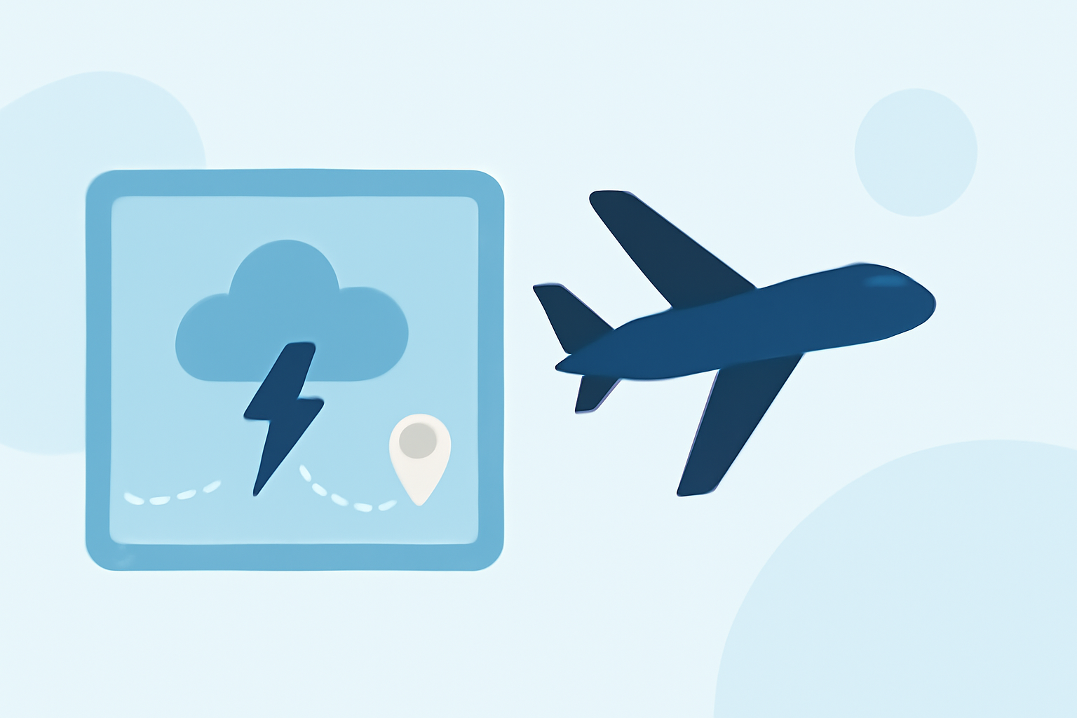 Tracking Storms Along Your Route for Connecting Flights