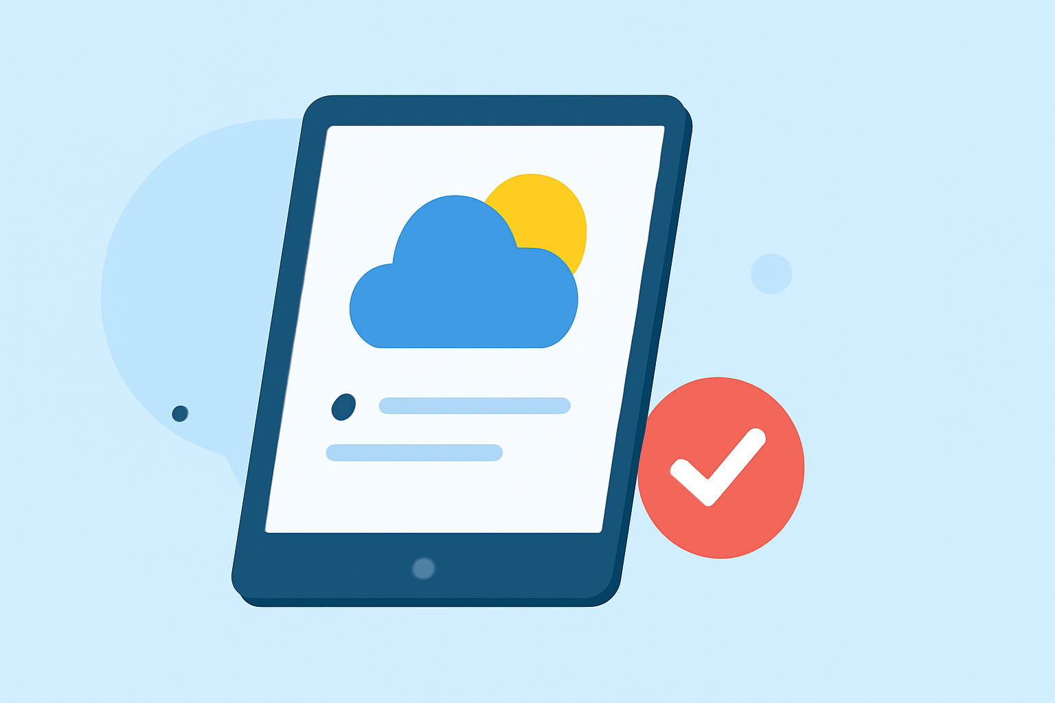 Weather-Aware Reminders Tricks on a Tablet