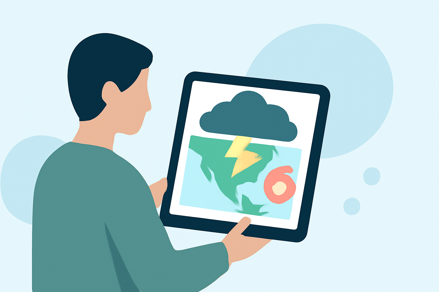 How to Track Storms Before Your Trip Using Your iPad