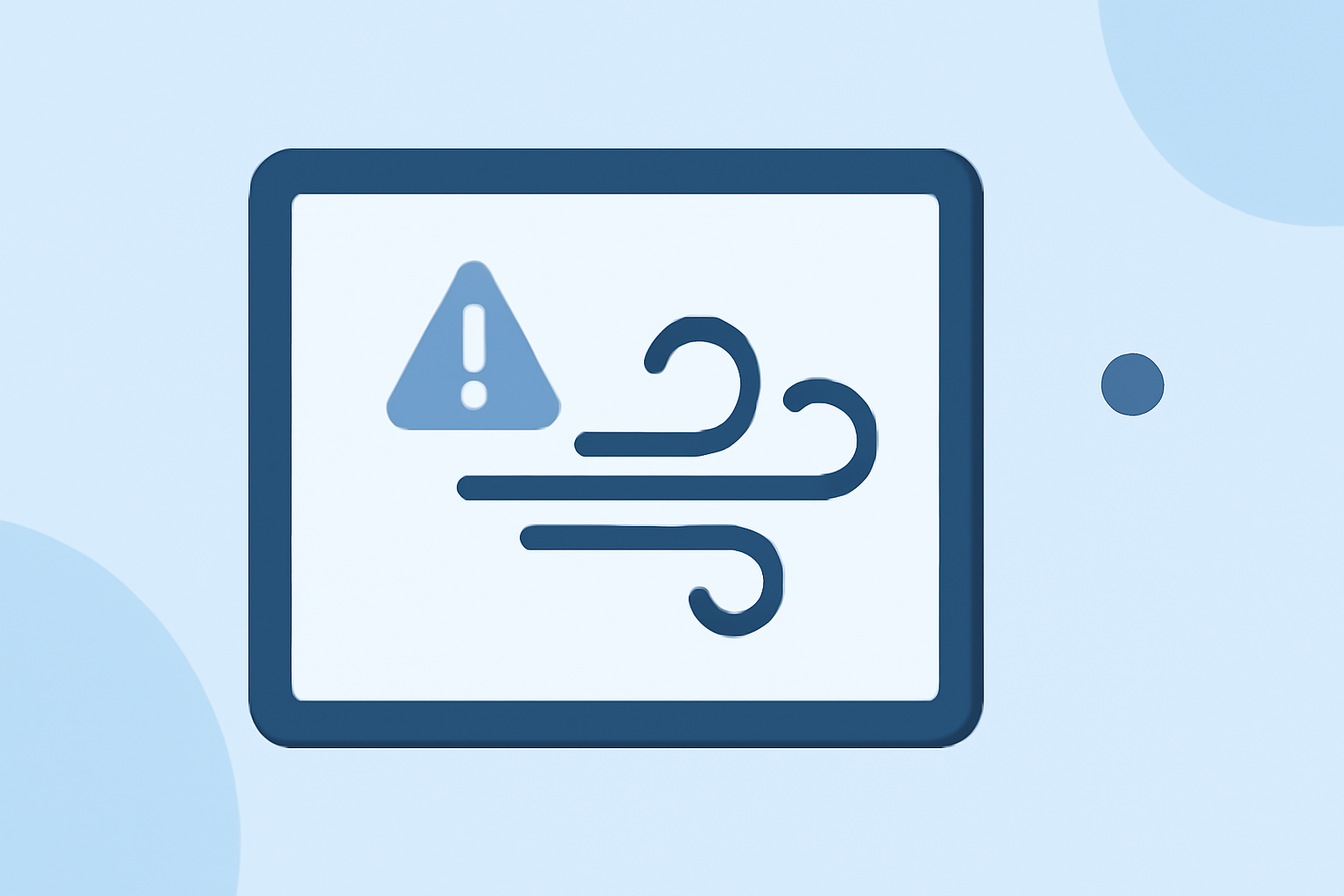 An Introduction to Wind Advisory Alerts on a Tablet