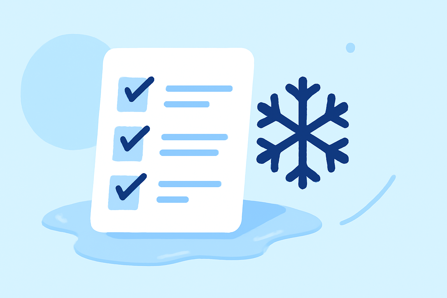 Essential Ice and Runway Conditions Checklist