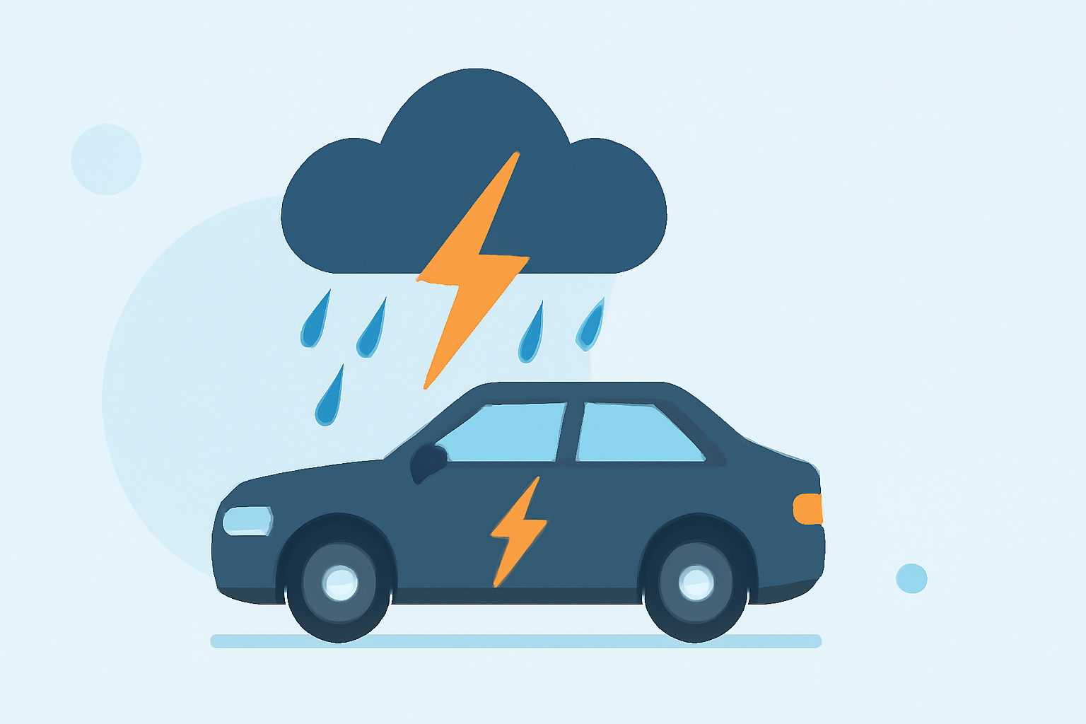 Thunderstorm Basics for Beginners in the Car