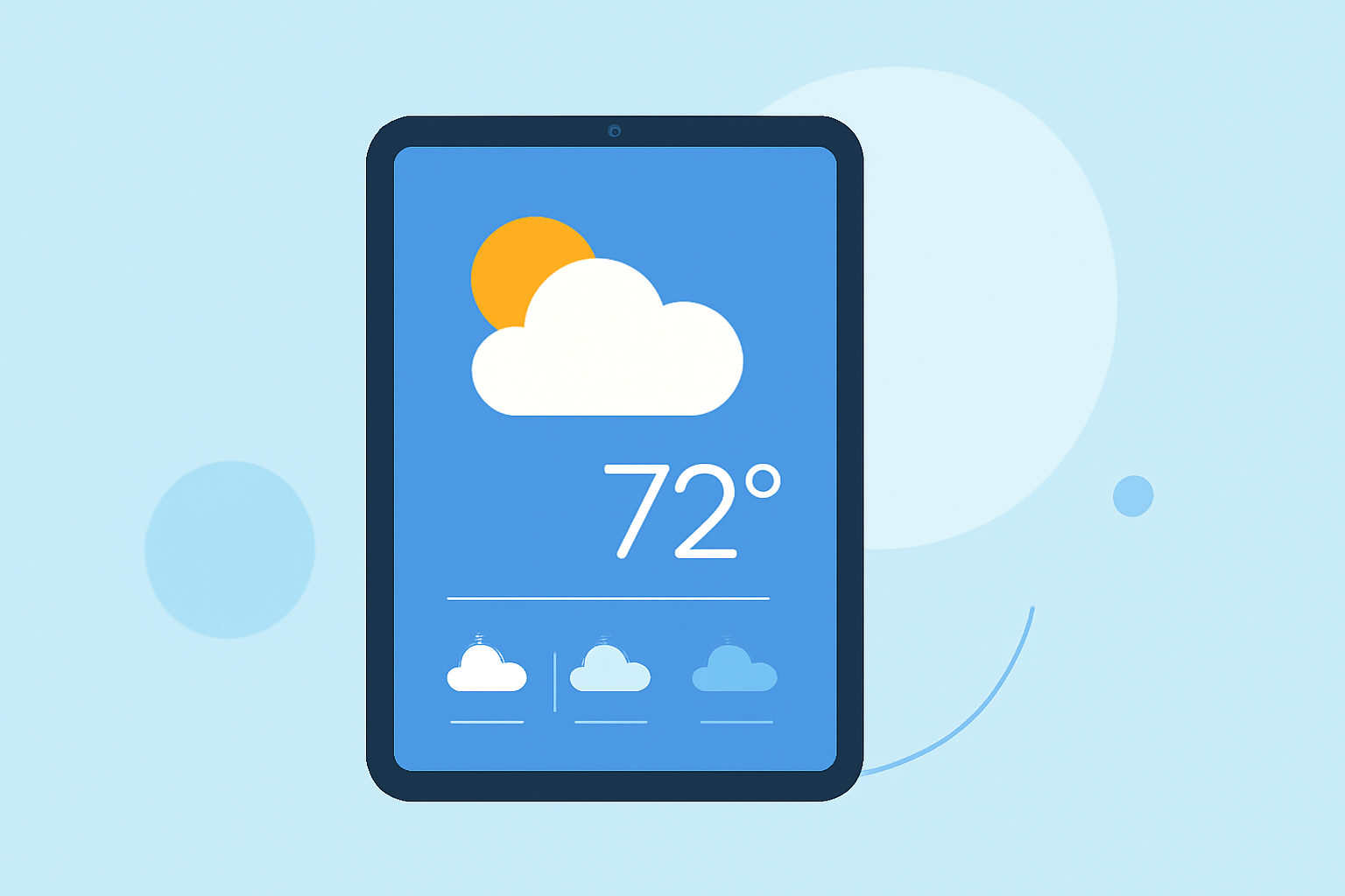 Understanding the Weather App Home Screen on iPad