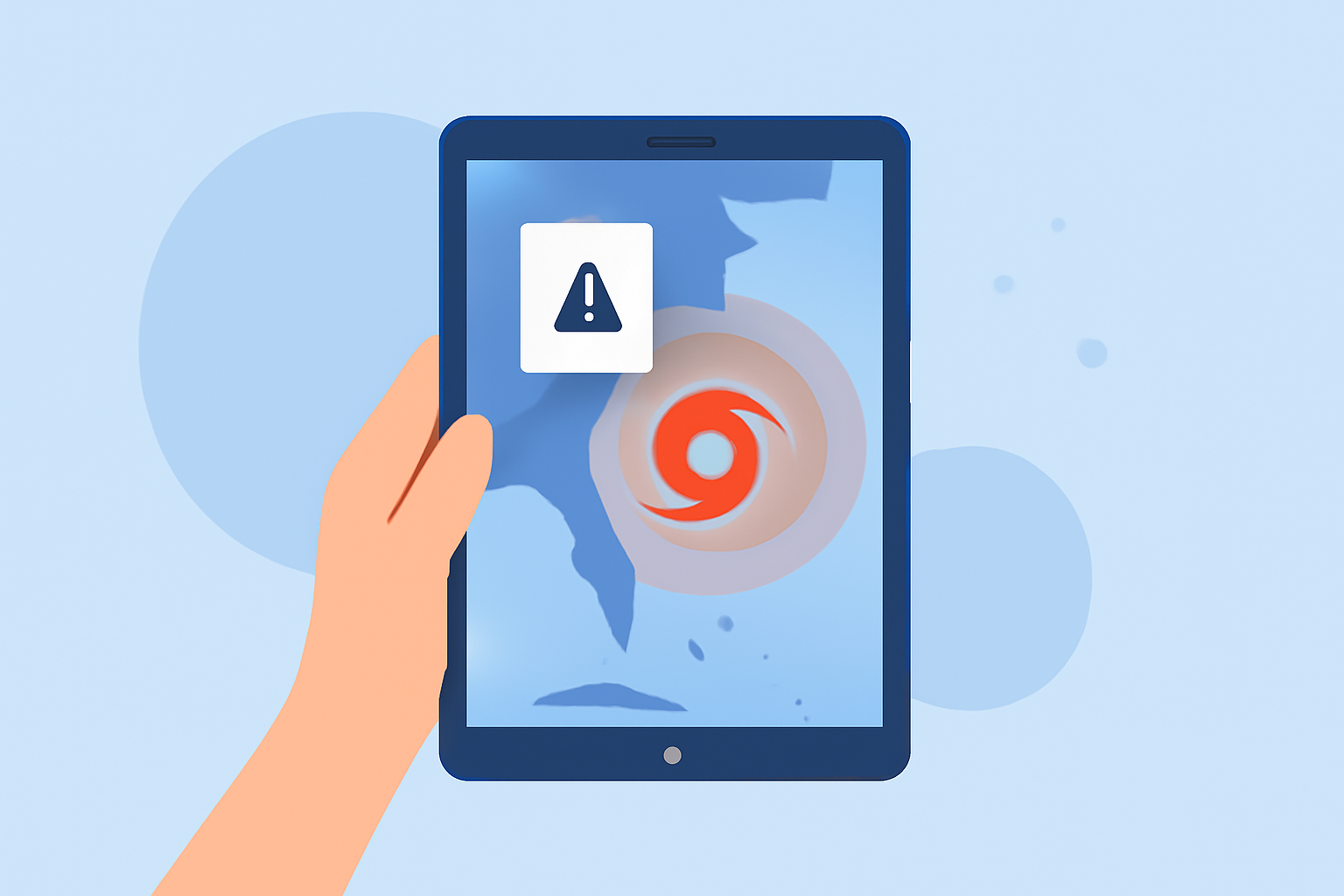 Using Clime for Hurricane Storm Surge Alerts on Tablets