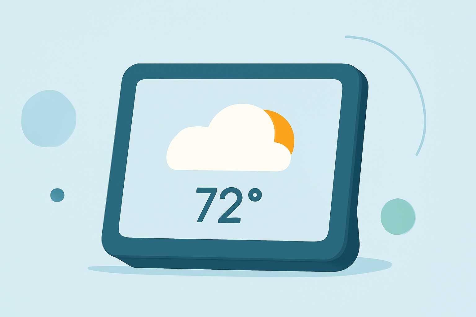 Weather for Outdoor Relaxation on a Smart Display