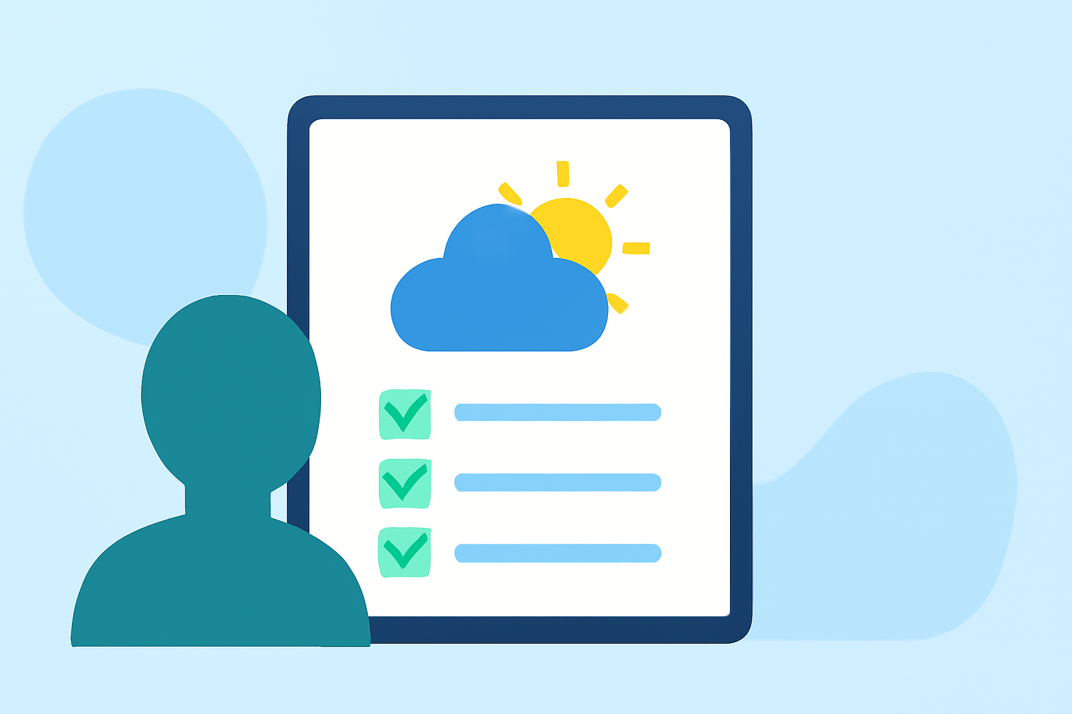 Weather for Outdoor Weddings: Your Essential Checklist on iPad