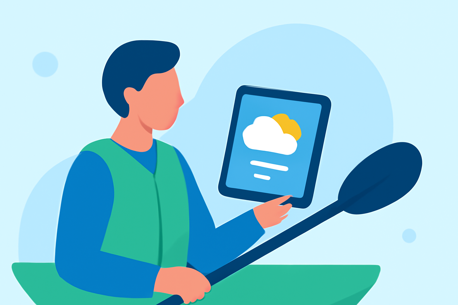Essential Weather Tips for Kayaking Trips Using a Tablet