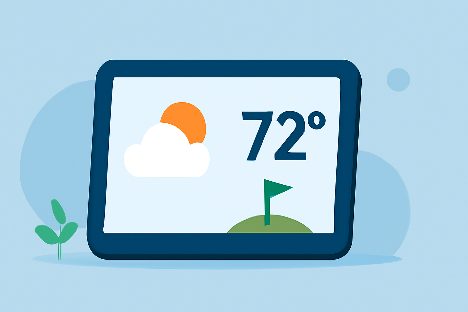Weather for Golf Trips: Basics on Smart Displays