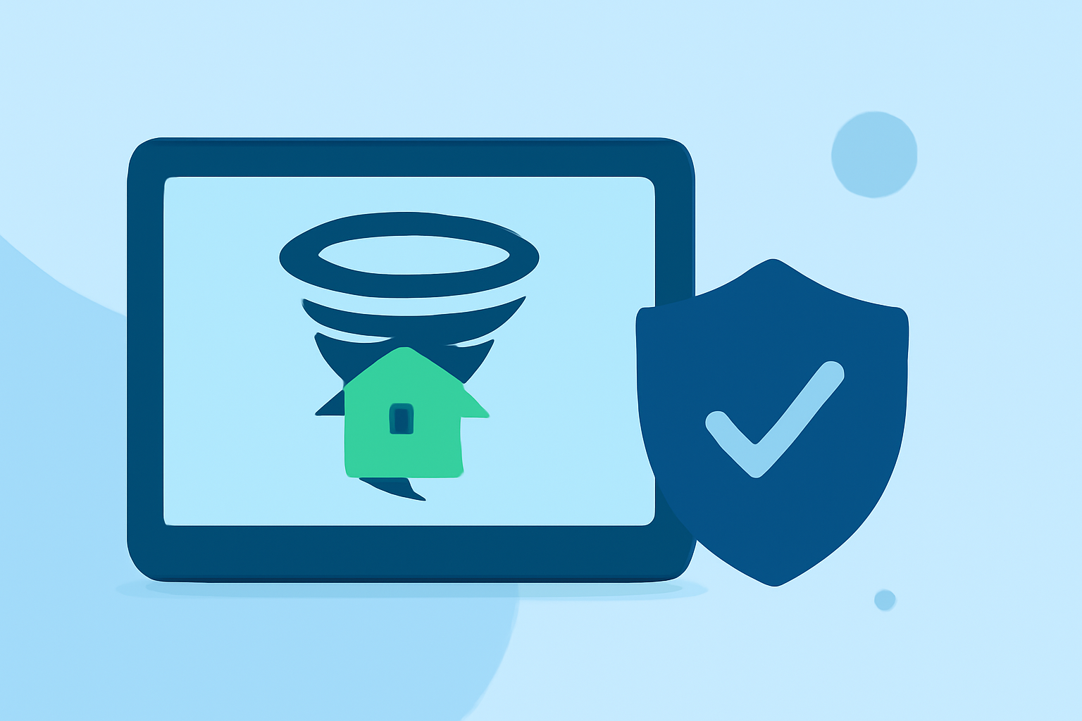 Easy Tornado Shelter Options on a Smart Display