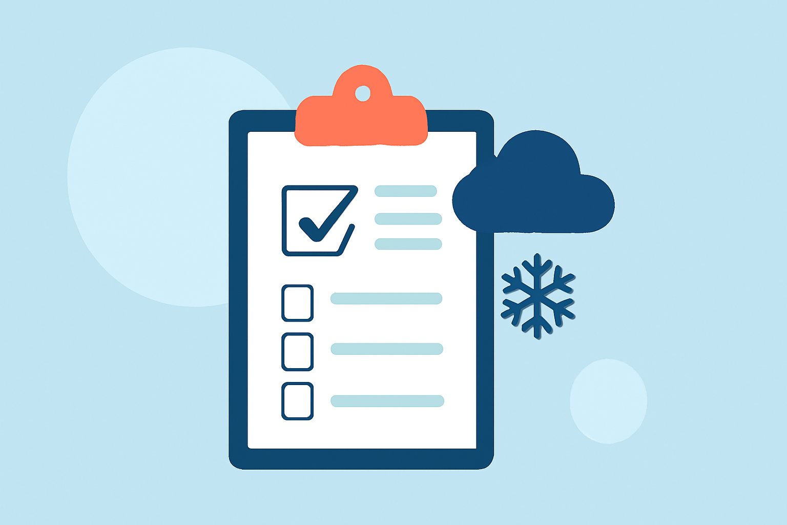 Winter Storm Safety Checklist During Travel Days
