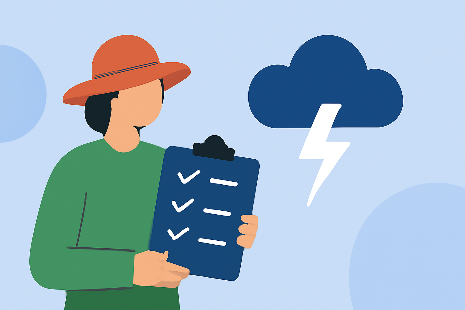 Thunderstorm Preparation Workflow for Gardeners