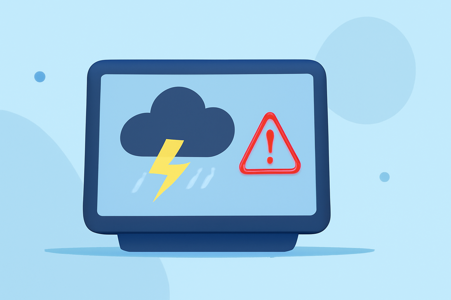 Understanding Thunderstorm Alerts on Smart Displays