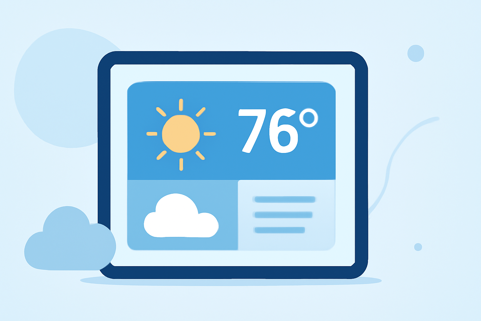 Enhancing Your iPad with Large Weather Widgets