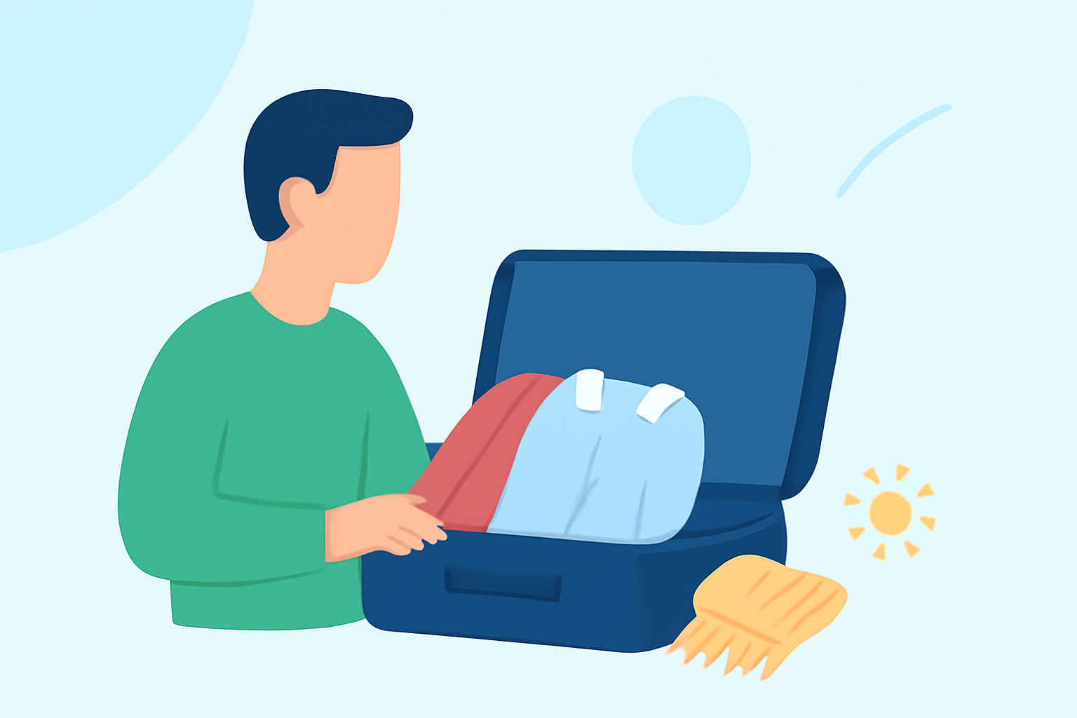 Packing for Seasonal Weather for Beginners on Domestic Flights